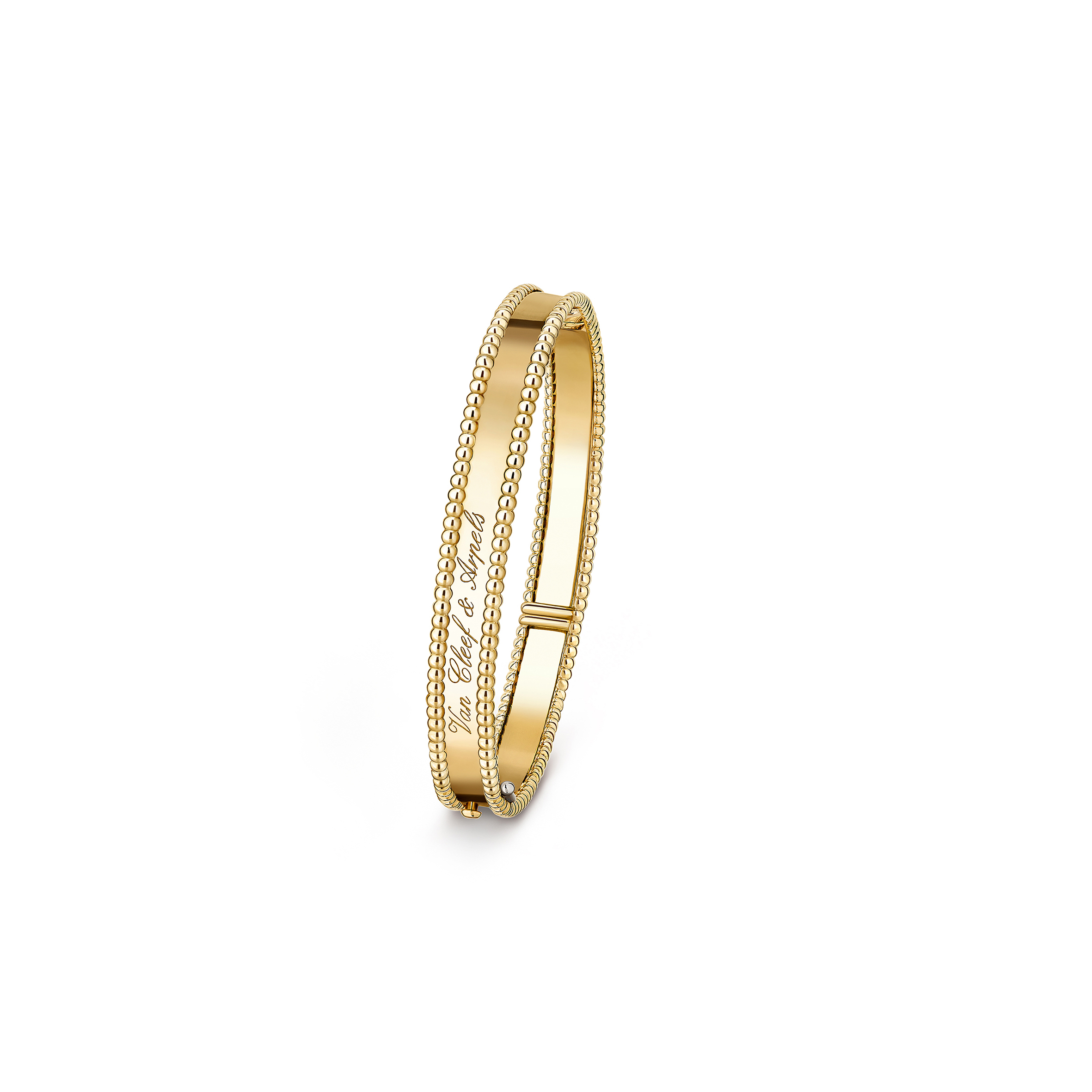 VAN CLEEF ARPELS PERLÉE SIGNATURE BRACELET, MEDIUM MODEL - YELLOW GOLD  VCARP3K600